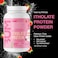RAW Whey Isolate Protein Powder Strawberry BumCake CBUM Itholate Protein 100 GrassFed Sports Nutrition Powder for Muscle Growth Recovery LowFat Low Carb Naturally Flavored 25 Servings