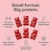 FUELEFUELE Protein Gummies 12g High Protein Snack Mixed Berry Flavor No Added Sugar Whey Protein Gummies Supports Muscle Recovery Post Workout Supplement