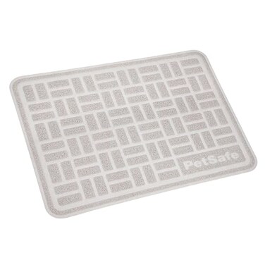 PetSafe AntiTracking Litter Mat Traps Crystal and Clay Clumping Cat Litter Durable Mesh Material Easy to Clean Mat Compatible with All Cat Litter Boxes Large Size