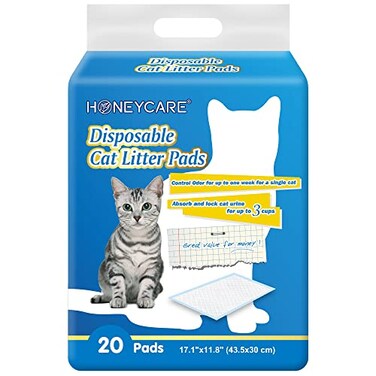 HONEY CARE AllAbsorb 20 Count Cat Litter Pads 171 by 118Inch