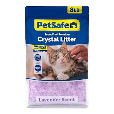 PetSafe ScoopFree Odor Control Crystal Cat Litter Lavender Scent 8 Lb Bag