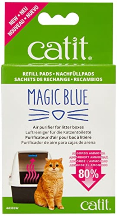Catit Magic Blue Cat Litter Box Air Purifier Refill Pads