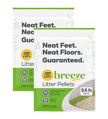 Purina Litter Purina Tidy Cats Breeze Litter Pellets Refill Pouch Made for Multiple Cats AntiTracking Pellets 35 LB Refill Pouch Pack of 2