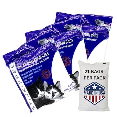 Stink Free Scoop Bag Odor Sealing Cat Litter Poop Waste Bags 3 Pkgs