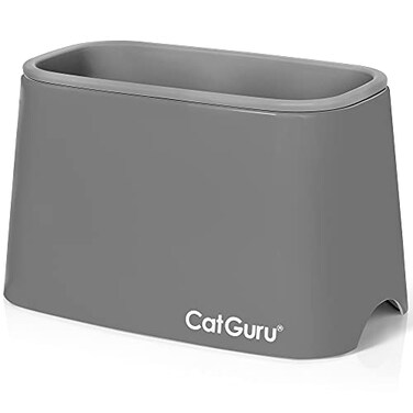 CatGuru Premium Cat Litter Scoop Holder HeavyDuty Scooper Storage Caddy Scoop Stand for Kitty Litter Box Fits Most Cat Litter Scoops Gray