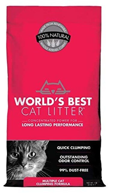 World's Best Cat Litter Worlds Best Cat Litter Multiple Cat Clumping Formula 7 lbs