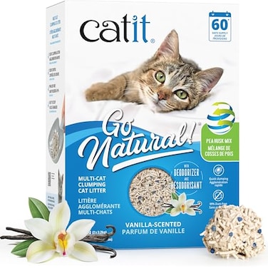 Catit Go Natural PlantBased Cat Litter Sustainable and EcoFriendly 99 DustFree Low Tracking High Absorption Odor Control Easy to Scoop