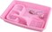 PAWISE Newborn Small Cat Litter Box Kit for Kittens 5Piece Kit with Low Entry Litter Pan Scooper Feeding Bowls Mouse Toy Cat Starter Set for New Kitty Home Pink