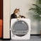KDSOM Self Cleaning Litter Box SemiAutomatic Litter Box Scoop Free Cat Litter Trays with 4 Disposable Trays Enclosed Lid Odor Control for Large Cats
