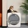 KDSOM Self Cleaning Litter Box SemiAutomatic Litter Box Scoop Free Cat Litter Trays with 4 Disposable Trays Enclosed Lid Odor Control for Large Cats