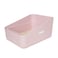 Sfozstra Pink Open HighSided Cat Litter Box Medium AntiScatter Low Tracking Raised Enclosure LeakProof EasyClean ABS Material for Cats Up to 13 lbs