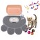 GreenJoy Kitten Litter Box Starter Kit with Mat AllinOne Starter Kit for Kittens Small Cats AntiTracking Litter Mat Easy Clean Includes Scoop Toys Compact Size PinkScoop Set