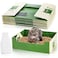 SOUJOY 8 Pcs Disposable Litter Boxes for Cats Travel Litter Box with Scoop Double Layer Waterproof Litter Tray for Cats Small Pets 148 x 116 x 47inch