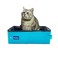 PetLike Travel Cat Litter Box LeakProof Portable Litter Box Collapsible Toilet Tray Carrier for Small Medium Cats Medium Black Set