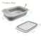 chuyouan Collapsible Small Cat Litter Box for Kittens Open Potty Pan Travel Foldable Waterproof Shallow AntiSplash Removable SemiEnclosed Kitten Kitty Puppy Small Animals Senior Pet Pink