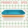 GCVOPTON 5PCS Small Litter Box Plastic Kitten Litter Box 139 x 98 x 3 Inch Open Litter Box for Small Pet Easy to Clean 5 Color