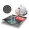 Pieviev 2 Packs Cat Litter Mat Double Layer Waterproof Urine Proof Trapping Mat 24X15 Gray