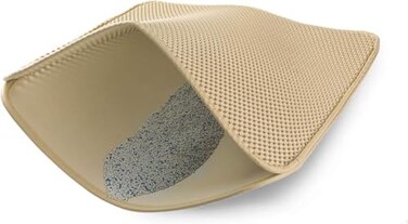 WePet Cat Litter Mat Kitty Litter Trapping Mat Honeycomb Double Layer Mats No Phthalate Urine Waterproof Easy Clean Scatter Control Catcher Litter Tray Box Rug Carpet