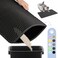 Powools Cat Litter Mat 232 x 146 Small Litter Trapping Mat Easy to Clean Litter Box Mat Waterproof UrineProof NonSlip Cat Toilet Training Systems Accessories Black