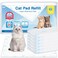 MED Cat Litter Pads Superior Absorbent 25 Count Scent Generic Refill Compatible with Tidy Cat Breeze Litter System 169x114 Inch Enhanced Odor Control