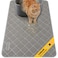 Conlun Cat Litter Mat Litter Trapping Mat 35 x 23 Premium Durable PVC Grid Mesh with Scatter Control Nonslip Less Waste Cat Litter Box Mat Soft on Kittys Paws Urine Waterproof