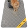 Conlun Cat Litter Mat Litter Trapping Mat 35 x 23 Premium Durable PVC Grid Mesh with Scatter Control Nonslip Less Waste Cat Litter Box Mat Soft on Kittys Paws Urine Waterproof