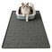 Garoopion Silicone Cat Litter Trapping Mat Large Waterproof 3405225 inch Cat Litter Box Mat Easy to Clean Black
