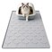 Garoopion Cat Mat for Litter Box Large 3405225 inch Cat Litter Mat Waterproof Silicone Pad for Floor Gray
