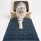 Yimobra Cat Litter Mat Easy Clean Trapping PVC Mat with Waterproof Backing and Non Slip Bottom Scatter Control Pad for Litter Box 354x236 Dark Blue