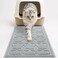 Yimobra Cat Litter Mat Easy Clean Trapping PVC Mat with Waterproof Backing and Non Slip Bottom Scatter Control Pad for Litter Box 24x20 Grey