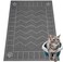 Motsamla Cat Litter Box Mat 35 x 24 Large Kitty Litter Trapping Mat Keep Floor Clean Litter Box Mat Scatter Control Waterproof Easy to Clean Durable Large Size Litter Mats for Floor