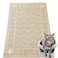 Motsamla Cat Litter Mat Litter Trapping Mat Soft on Kitty Paws 35 x 24 Kitten Litter Box Mat for Cleaner Floors Waterproof Easy Clean Durable Large Size Cat Litter Pad for Kitten