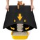 Polarduck Cat Litter Mat Compact Size 236x146 for Small Spaces Upgrade Waterproof Leakproof Back Layer Honeycomb Trapping Mat Washable Easy to Clean Scatter Control Kitty Litter Matt Black