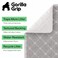 GORILLA GRIP Cat Litter Box Mat 35x23 Cushioned Coil Mesh Litter Trapping Mats Scatter Control Supplies for Less Mess Phthalate Free Ultra Deep Catch Grooves Rinse or Vacuum to Clean Light Gray
