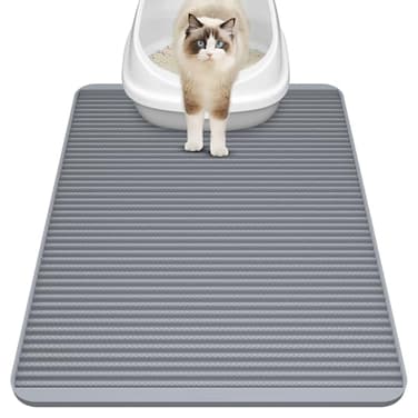 Filmicy Silicone Cat Litter Mat 31 x 23 Waterproof Large Kitty Mat NonSlip Durable Easy Clean Washable Cat Litter Tray Mat for Scatter Control