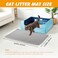 ondware Cat Litter Mat 24x15 Inch Double Layer Litters Box Mat Waterproof Cat Mat for Litter BoxGray