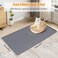 Bartuke Cat Litter Mat Extra Large 51 x 256 Silicone Mat Litter Trapping Mat for Scatter Control Soft on Kitty Paws Easy to Clean Dark Grey