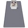Bartuke Cat Litter Mat Extra Large 51 x 256 Silicone Mat Litter Trapping Mat for Scatter Control Soft on Kitty Paws Easy to Clean Dark Grey