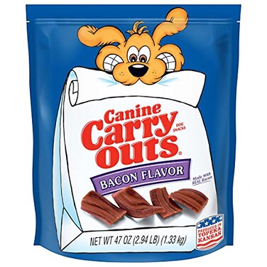 Canine Carry Outs Bacon Flavor Dog Treats 47oz Bag
