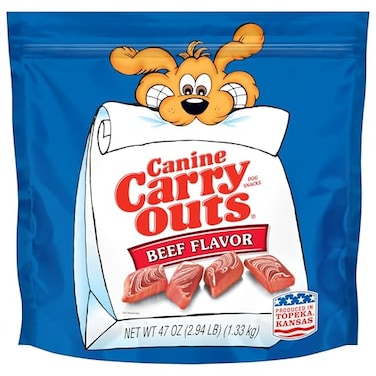 Canine Carry Outs Beef Flavor Dog Treats 47oz Bag