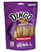 Dingo Twist Sticks with Peanut Butter Rawhide Treats for Small Medium and Large Dogs 25Count