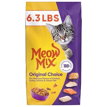 Meow Mix Original Choice Dry Cat Food 63 Pound Bag