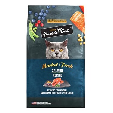 Fussie Cat Market Fresh Salmon RecipeDry Cat Food 10lb Bag