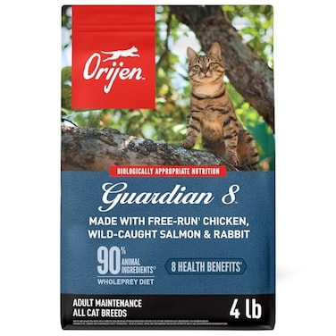 ORIJEN Guardian 8 Grain Free High Protein Premium Dry Cat Food 4lb Bag