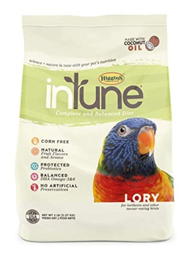 Higgins Intune Lory Food 5 Lb Large