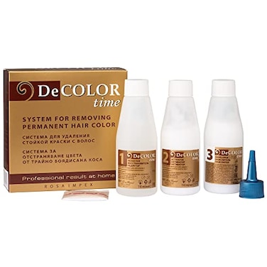 Color time Colour Removal System from a Permanently Dyed Hair Professional Result at Home