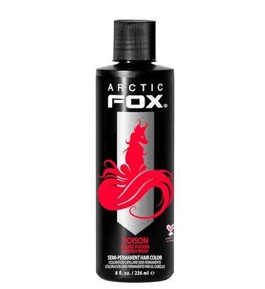ARCTIC FOX Vegan and CrueltyFree SemiPermanent Hair Color Dye 8 Fl Oz POISON