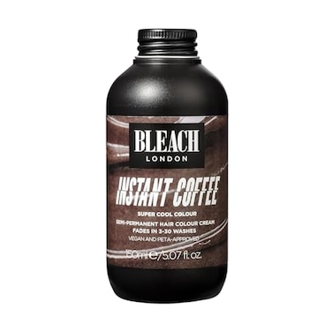 Bleach London Instant Coffee Colour Light Soft Brown Hair Dye for Blonde Hair Vegan PETAApproved SemiPermanent Direct Dye 150 ml