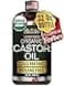 EllaEden Ella Eden Organic Castor Oil ColdPressed HexaneFree Unrefined For Hair Growth Skin and Face USDA 100 Pure 32 fl oz