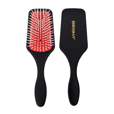 Denman Petite Detangler for Fast and Comfortable Detangling and Blow Drying D38 Combination of D3 Styling Pins Paddle Brush Black